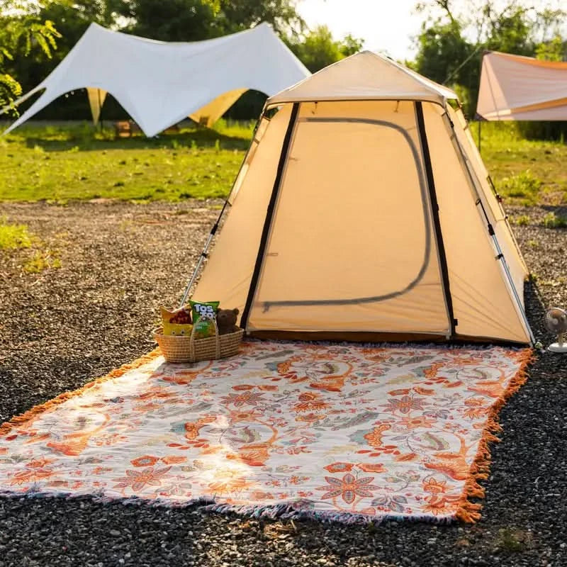 Manta Floral PetSafe™ Boho | 100% Algodão Inteligente | Repele Pelos